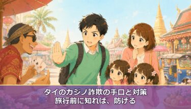 【実体験】タイ・バンコクのカジノ（トランプ賭博）詐欺の手口と対策｜旅行前に必ず読んで