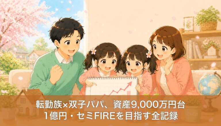 【資産9,000万円台】転勤族30代・40代夫婦が1億円セミリタイア（サイドFIRE）を目指す全計画を公開