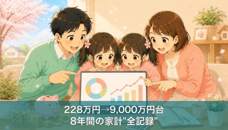 資産228万から9,000万円台へ。転勤族×双子育児の共働き夫婦が8年でたどり着いた場所